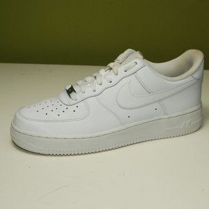 Nike Air Force 1 Womens Shoes Low Triple White 315115-112 AF1 Sneakers Size 9